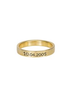 Klassische Erinnerungen Ring [750er Gold Vermeil]