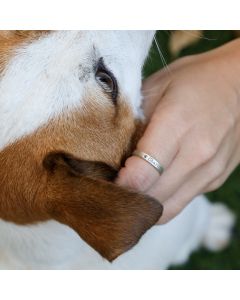 Classic Engraved Pet Name Ring [Sterling Silver]