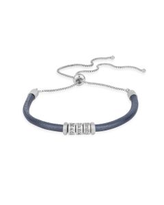 Tied Together Name Bracelet [Grey Suede]