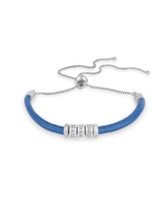 Bracelet Prénom Liés Ensemble [Daim Bleu]