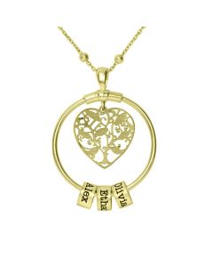 Charms of My Heart Name Necklace [18K Gold Vermeil]