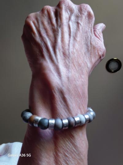 Picasso Jasper Women Name Bracelet [Gold Plated]