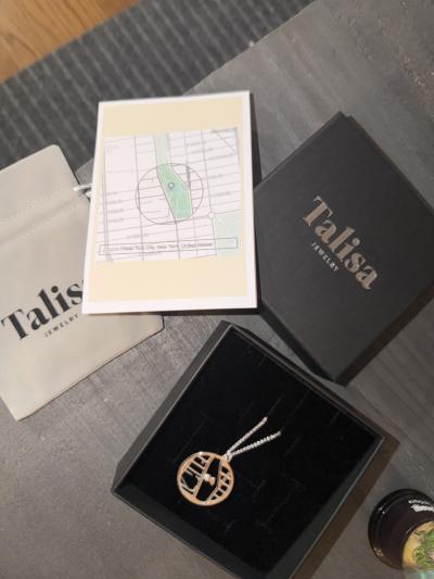 Cherished Spot Map Necklace [18K Gold Plated]