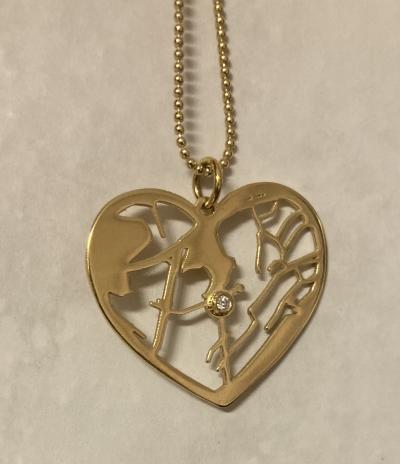 Collier Carte du Cœur [Plaqué Or 18ct]