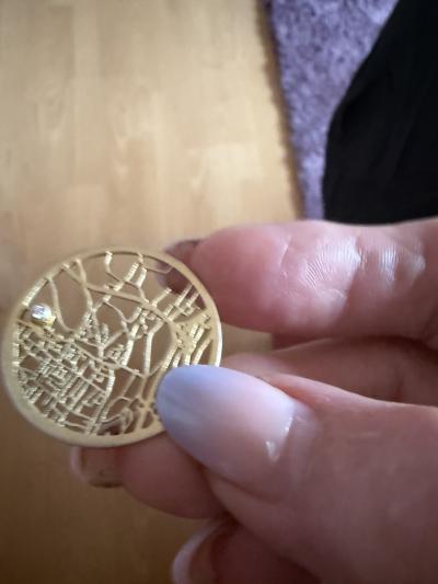 Lebenswege Karten Kette [750er Gold Vermeil]