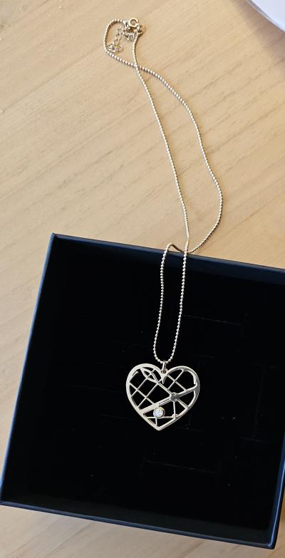 Collier Carte Endroit Chéri [Argent 925]