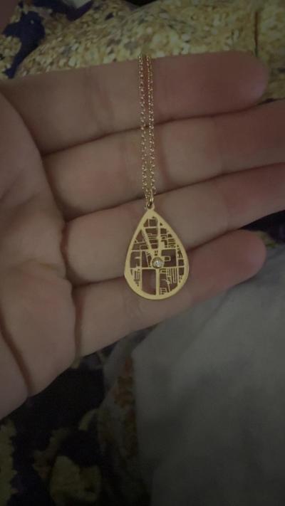 Threads Of Life Map Necklace [Sterling Silver]