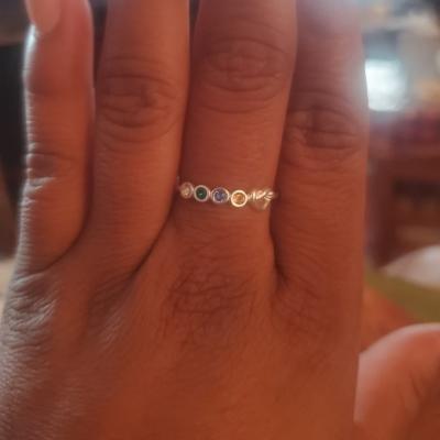 Ties of The Heart Birthstone Ring [18K Gold Plated]