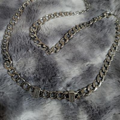 Cuban Link Chain With Names - 5mm [Sterling Silver]