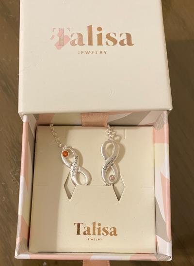 Bracelet à Charms Infini Avec Prénoms et Pierres de Naissance [Argent 925]