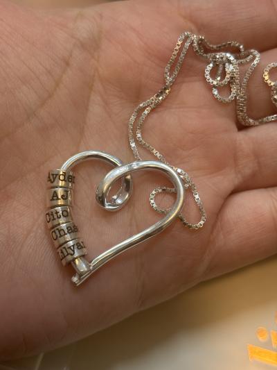 Ties of the Heart Name Necklace with a Diamond [18K Gold Plated]