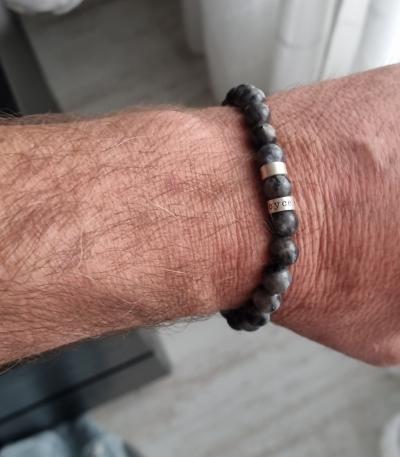 Labradoriet Naam Armband voor Mannen