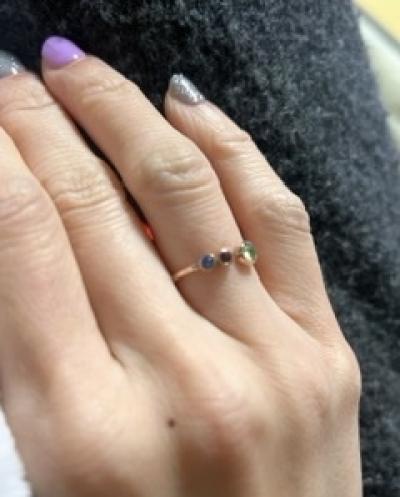 Anillo Amor de Madre [Bañado en Oro Rosa de 18K]