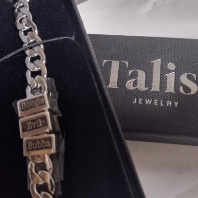 Cuban Link Chain With Names - 5mm [Sterling Silver]