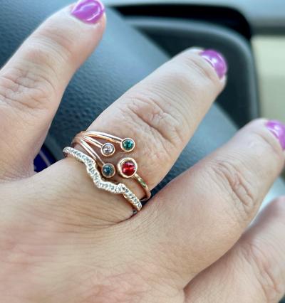 A Mother's Love Ring - Double Love [Rose Gold Plated]