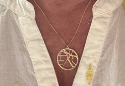 Lebenswege Karten Kette [750er Gold Vermeil]