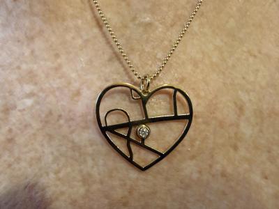 Cherished Spot Map Necklace [Sterling Silver]