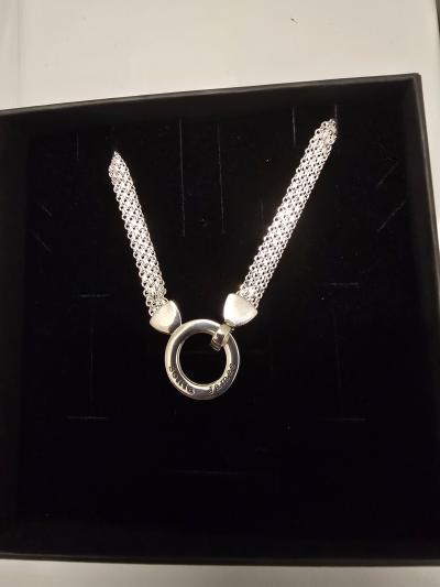 Family Circle Link Chain Name Necklace [18K Gold Plated]
