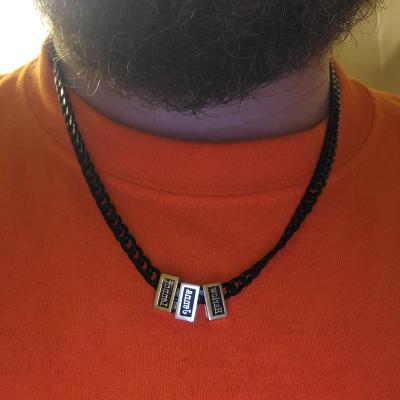 Dark Cuban Link Chain With Names - 6mm