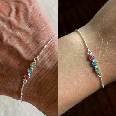 Talisa Stars Birthstone Bracelet [18K Rose Gold Plated]