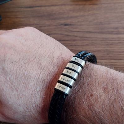 Magnetic Bracelet for Men by Talisa - Leather Gifts for Him