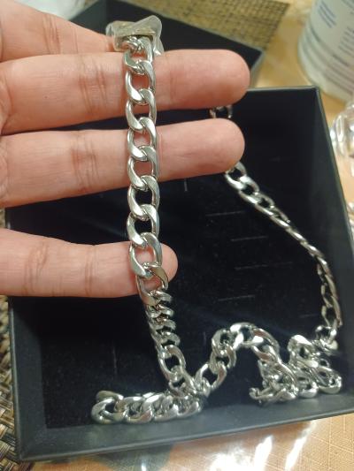 Cuban Link Chain With Names - 5mm [Sterling Silver]