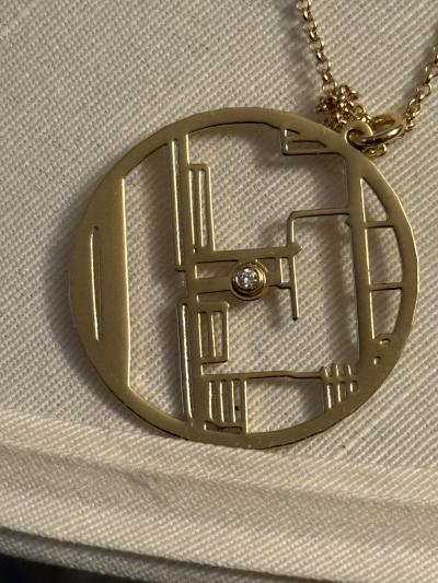 Cherished Spot Map Necklace [Sterling Silver]