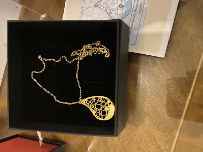 Cherished Spot Map Necklace [18K Gold Plated]