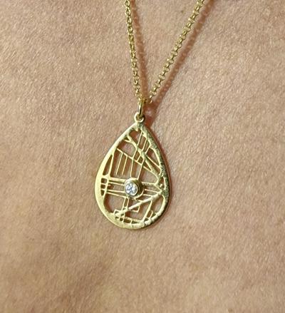 Collier Carte Endroit Chéri [Argent 925]