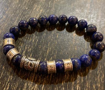 Lebensbaum Armband für Damen aus Lapislazuli [Sterlingsilber]