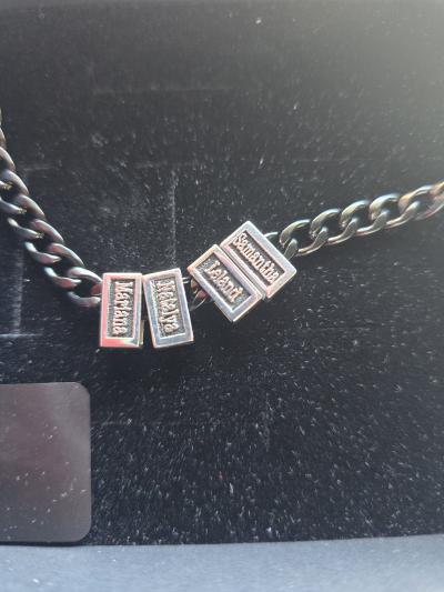 Dark Cuban Link Chain With Names - 6mm