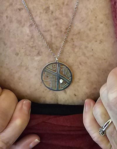 Cherished Spot Map Necklace [Sterling Silver]