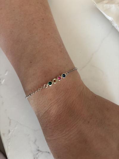 Talisa Sterne Geburtsstein Armband [Sterlingsilber]