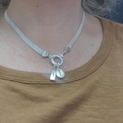 Emma Kreiskette [Sterlingsilber] - mit Sternzeichen Charms