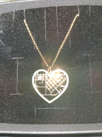 Threads Of Life Map Necklace [Sterling Silver]