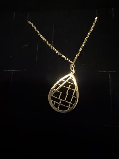 Cherished Spot Map Necklace [Sterling Silver]