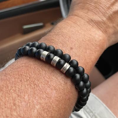 Onyx Men Bracelets - Personalized Bracelets for Men - Talisa - Gift Idea  for Men