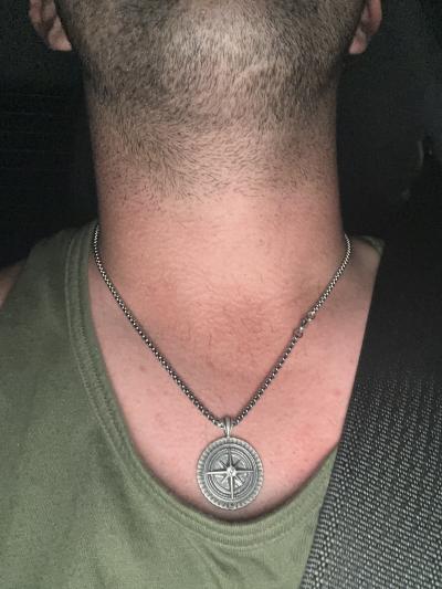 North star hot sale necklace mens