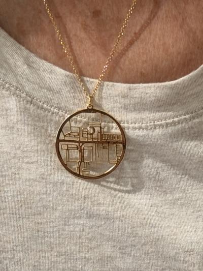 Cherished Spot Map Necklace [18K Gold Plated]