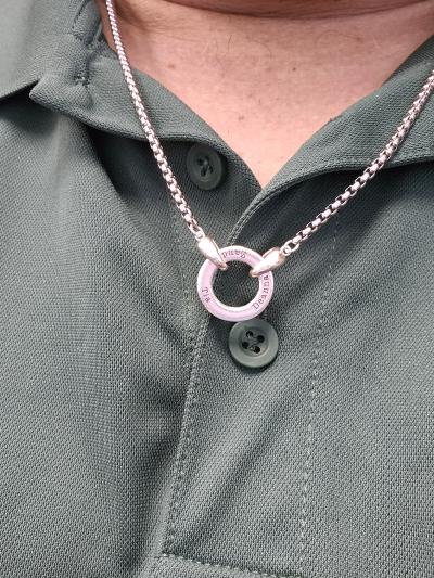 Collier Vénitien Cercle du Père avec Prénoms - Argent 925 