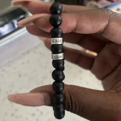 custom black onyx beaded bracelet – ash hoffman jewelry