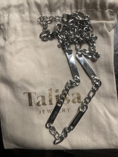 Figaro Chain Men Name Necklace - 18K Gold Plated