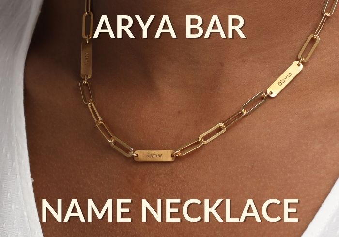 Arya Bar Name Necklace