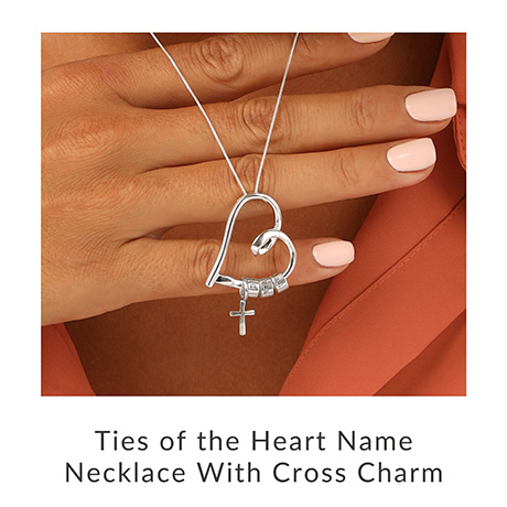  women heart pendant with cross