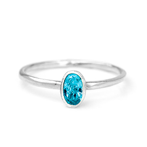 ring with blue stone