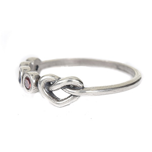 ties of the heart ring with birthstone
