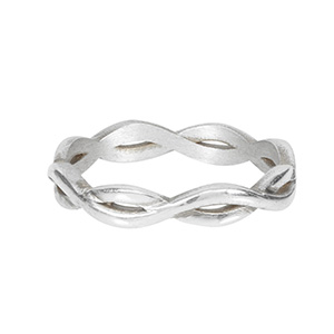 infinity ring in silver
