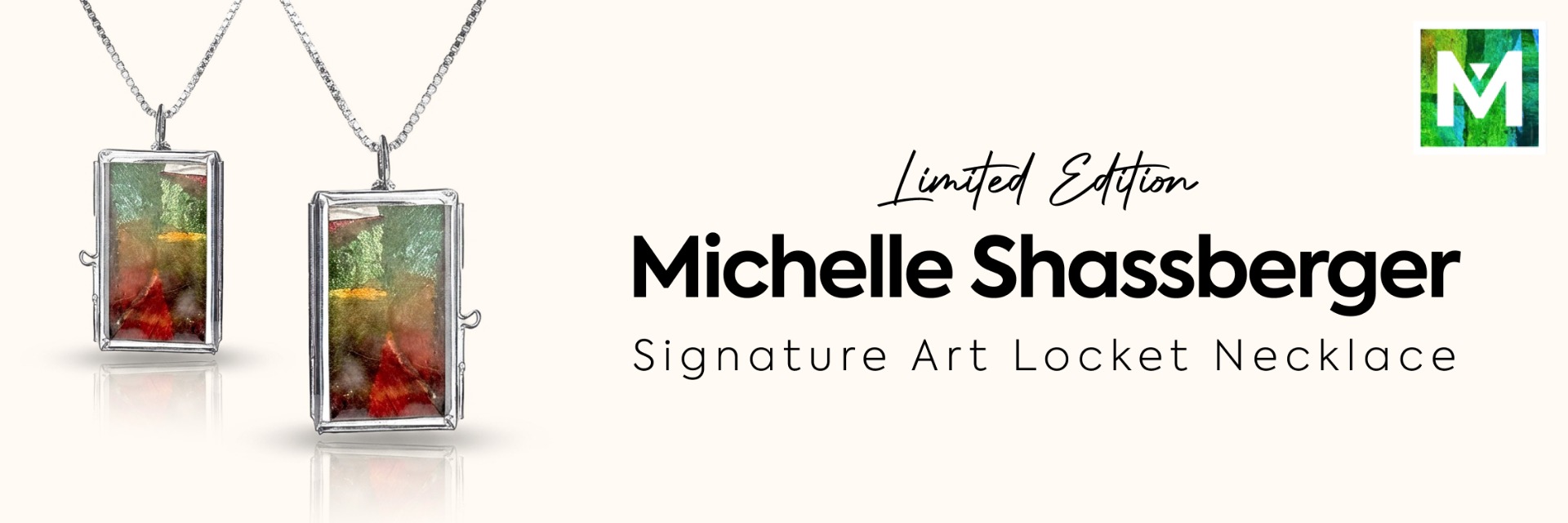 Limited Edition — Michelle Shassberger Signature Art Locket Necklace