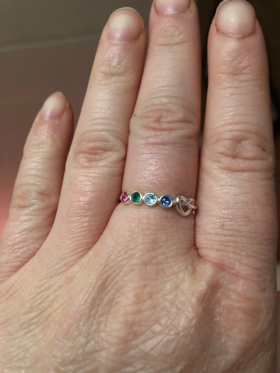 Ties of The Heart Birthstone Ring [Sterling Silver]