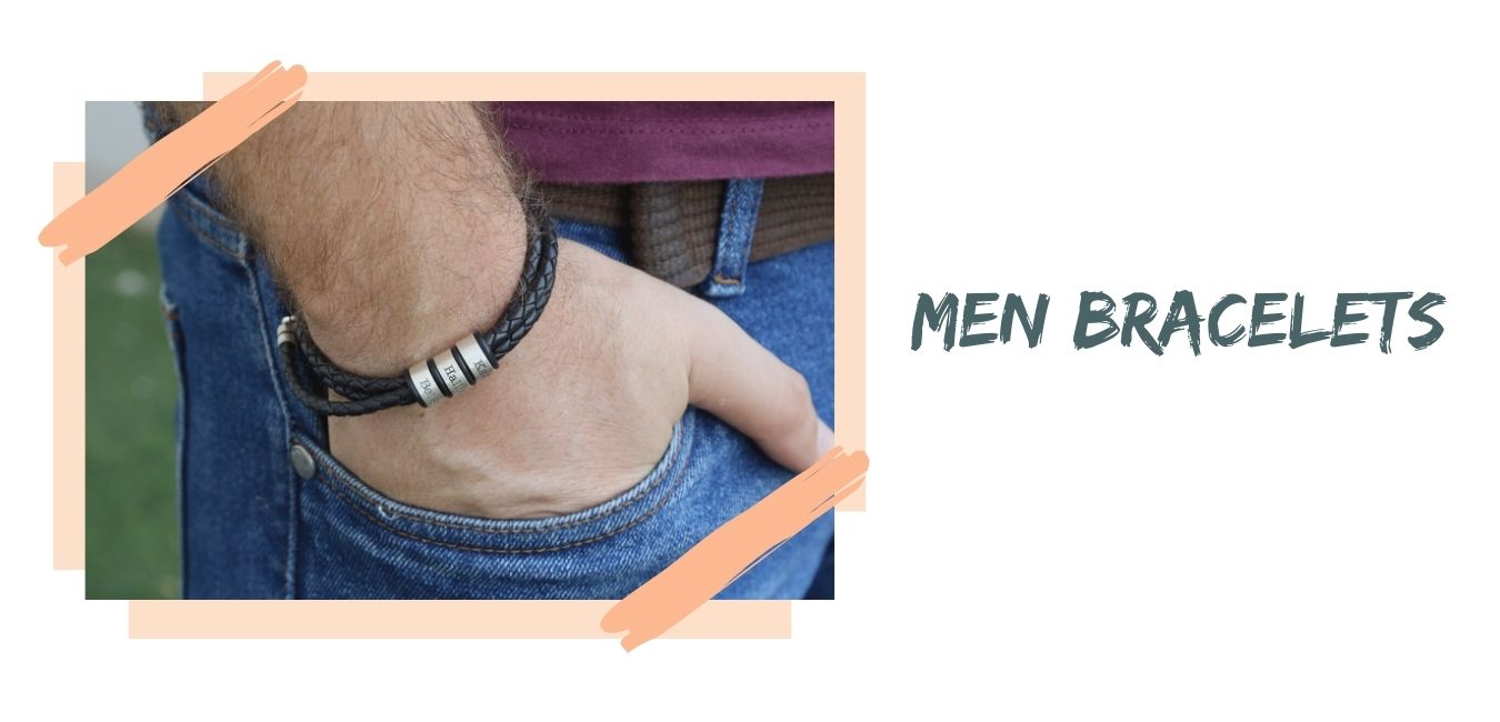 Men Engraved Bracelets